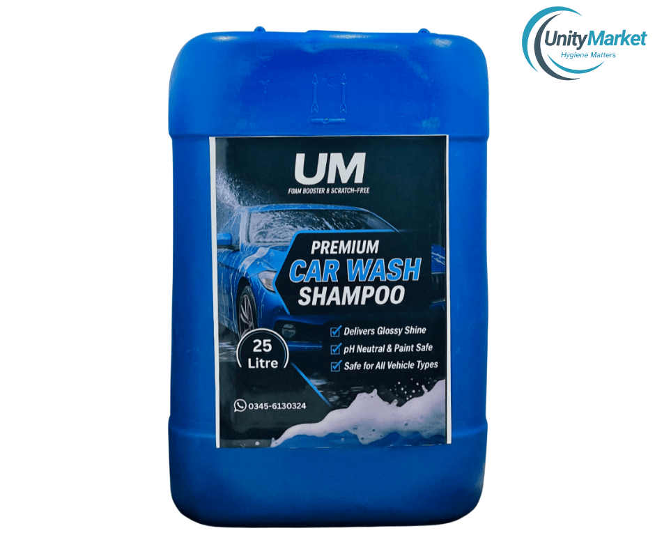 UM Premium Car Wash Shampoo 25 Litre– Scratch - Free & Foam Booster | Glossy Shine - Unity Market
