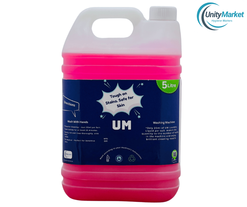 UM Premium Laundry Liquid Detergent 5 Litre – Deep Clean Formula | Tough on Stains, Safe on Skin - Unity Market