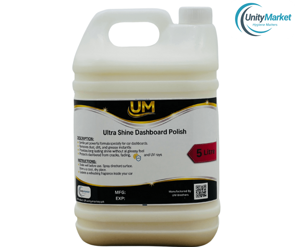 UM Ultra Shine Car Dashboard Polish 5 Litre – Best Car Dashboard Polish in Pakistan | Shine & UV Protection - Unity Market