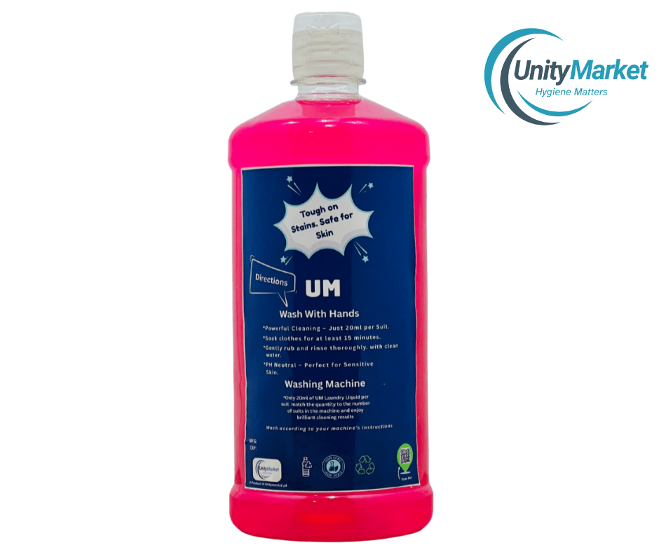 UM Premium Laundry Liquid Detergent 1 Litre – Deep Clean Formula | Tough on Stains, Safe on Skin - Unity Market