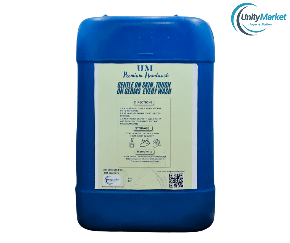 UM Premium Handwash 25 Litre– Gentle Care & Germ Protection | Vitamin E & Glycerin - Unity Market