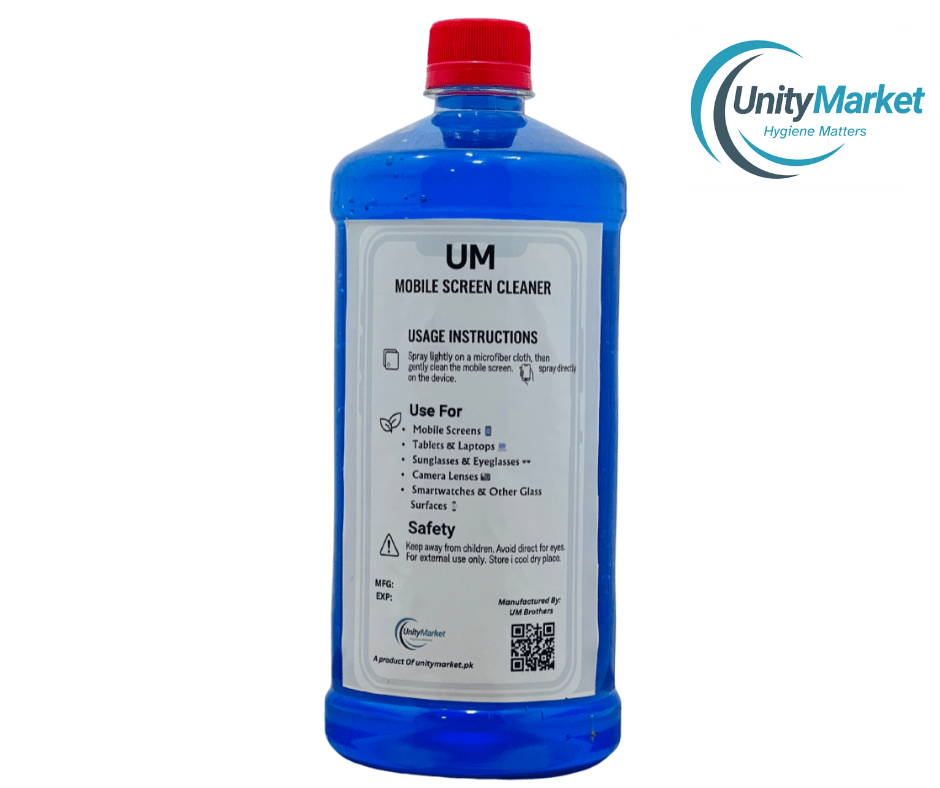 UM Premium Mobile Screen Cleaner 1 Litre – Shine, Protect & Refresh - Unity Market