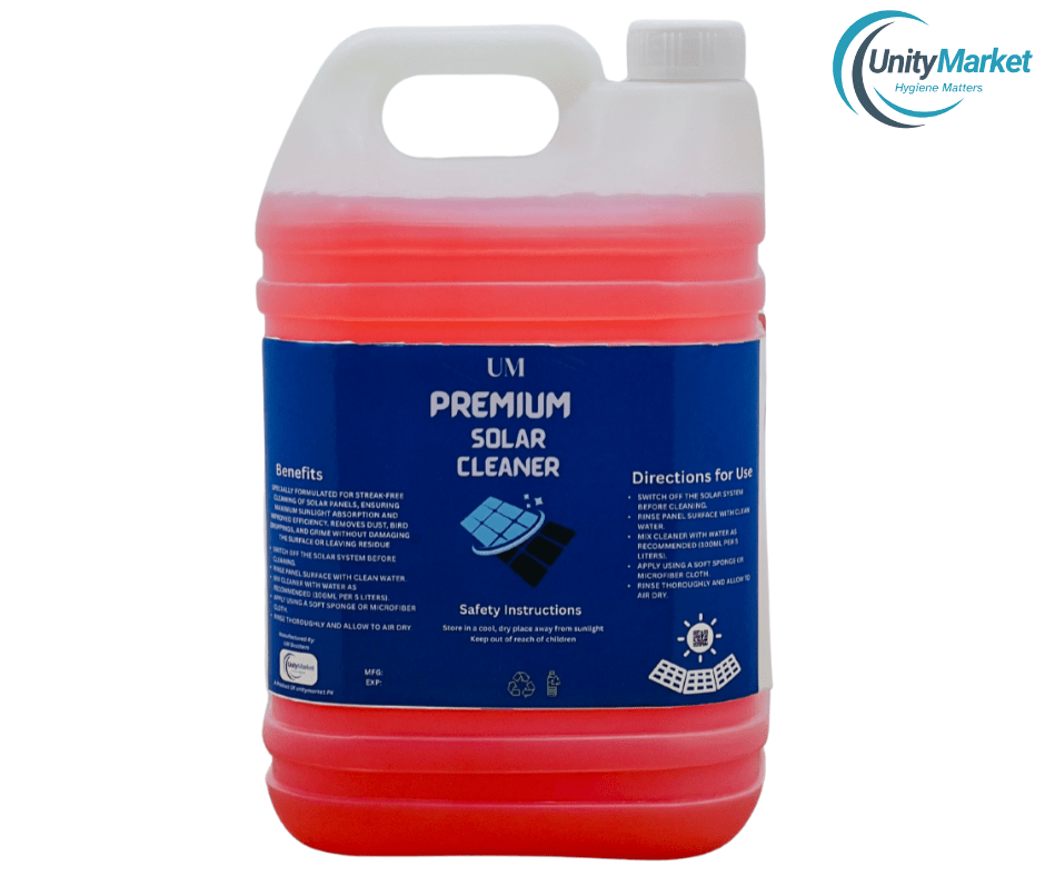 UM Solar Panel Cleaner 5 Litre – Scratch - Free & High Efficiency - Unity Market