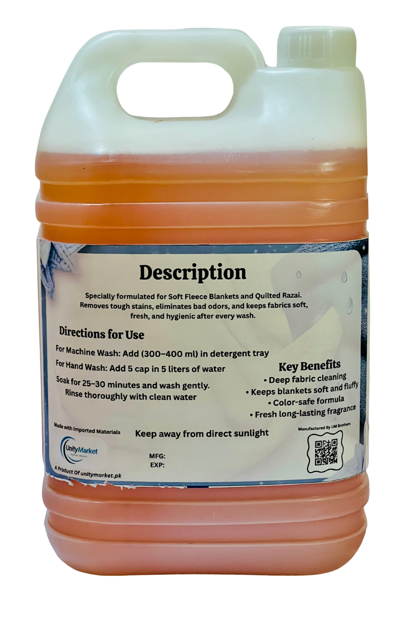 UM Blanket & Razai Cleaner-5 Litre – Best Liquid for Blanket Cleaning in Pakistan